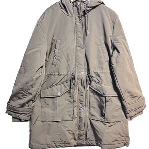 Tommy Hilfiger Women's Hooded Parka Jacket Green Size X-Large NWT